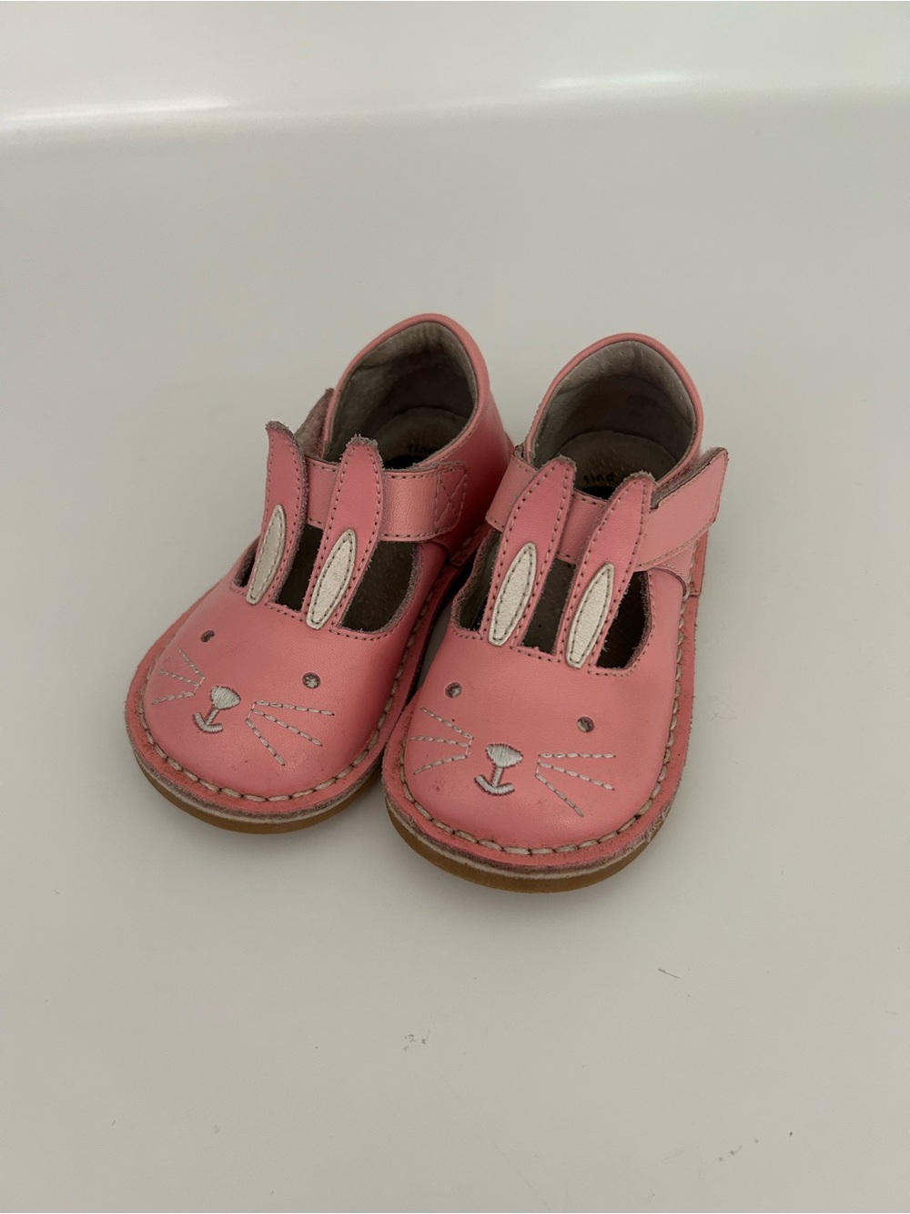 Livie & Luca Pink Bunny Adjustable Strap Shoes Size 8 toddler